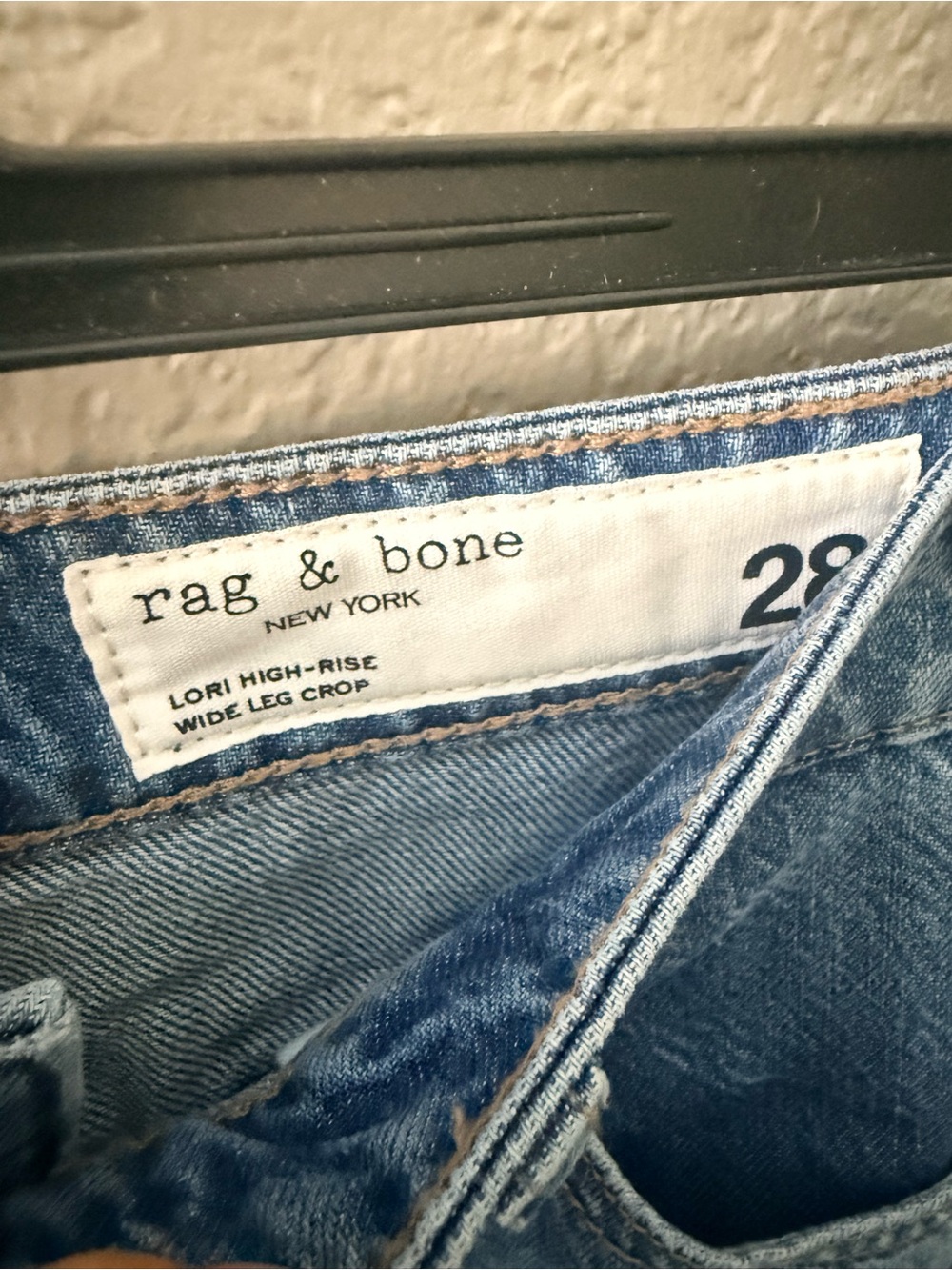 NWT Rag & Bone The Lori High-Rise Wide Leg Crop Jeans Size 28 Woburn $288 - Picture 4 of 6